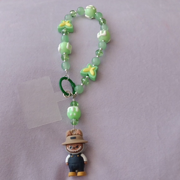 Colorful Labubu Beaded Phone Accesory, Keychain, Or Bagcharm NWT - Picture 5 of 5